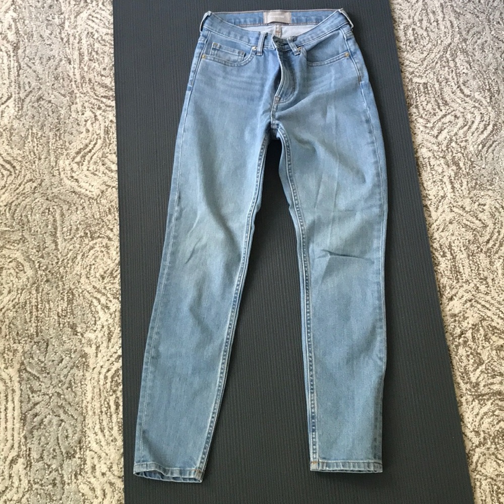 Everlane hi rise skinny jeans